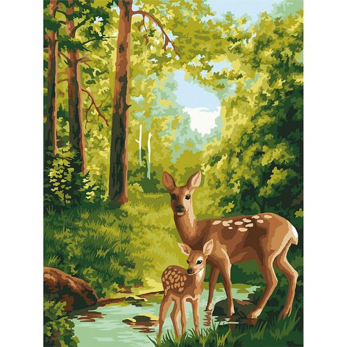 Malen nach Zahlen "Rehe im Wald", 30 x 40 cm