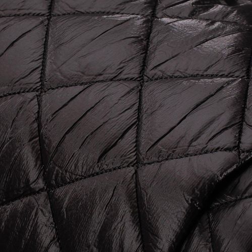 Steppstoff "Rauten", schwarz Image