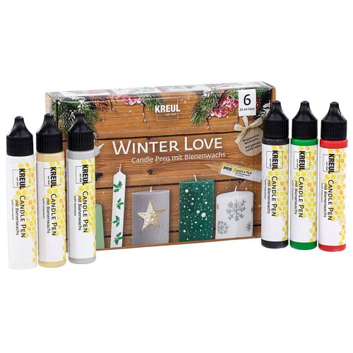 Kreul "Winter Love" Candle Pens, 6x 29 ml