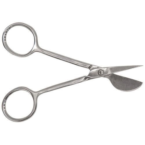 buttinette Applikationsschere, 10,5 cm, silber