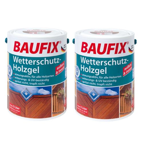 Wetterschutz-Holzgel nussbaum 5 L 2-er Set