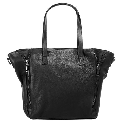 Shopper FORTY Gr. B/H/T: 45cm x 28cm x 12cm onesize, schwarz Damen Taschen echt Leder