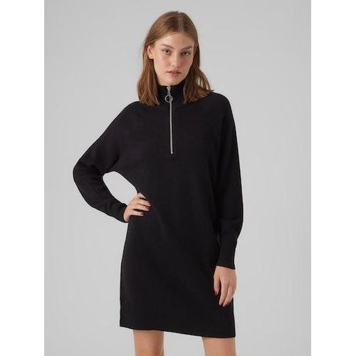 Vero Moda Strickkleid »VMGOLDNEEDLE LS HIGHNCK ZIPPER DRESS REP«