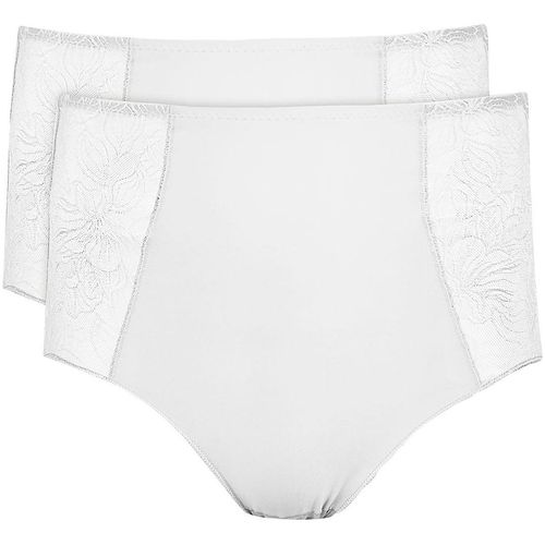 Nina Von C. High-Waist-Slip »"Cotton Shape"«, (2er Pack), mit seitlich eingesetztem Spitzen-Tüll