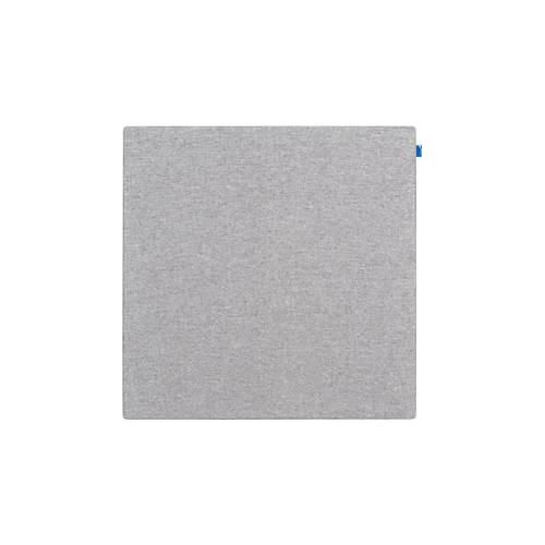 Akustik-Pinboard Board Up, Absorptionsklasse C, Stärke 24 mm, Textil & Recycling-PET, grau, B 750 x H 750 mm