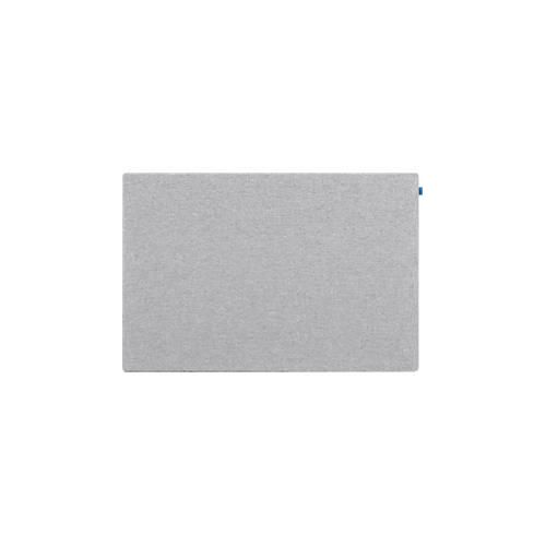 Akustik-Pinboard Board Up, Absorptionsklasse C, Stärke 24 mm, Textil & Recycling-PET, grau, B 1000 x H 750 mm