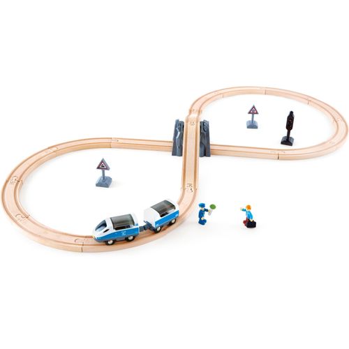 Hape Spielzeug-Eisenbahn »Eisenbahn-Set, achtförmig«, (Set), FSC®- schützt Wald - weltweit