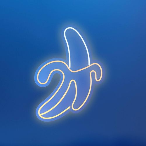 LED-Wandleuchte Neon Banane, USB