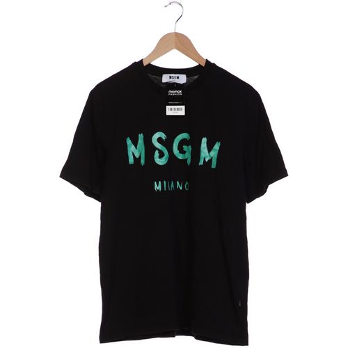 Msgm Herren T-Shirt, schwarz, Gr. 52