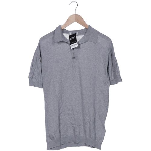 John Smedley Herren Poloshirt, grau, Gr. 52