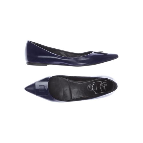 Roger Vivier Damen Ballerinas, marineblau, Gr. 38.5