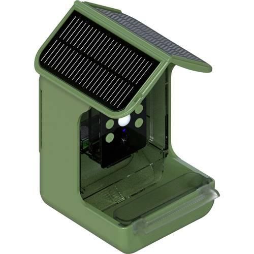 Braun Phototechnik Bird Cam 130 Solar Wildkamera mit Futterspender Grün