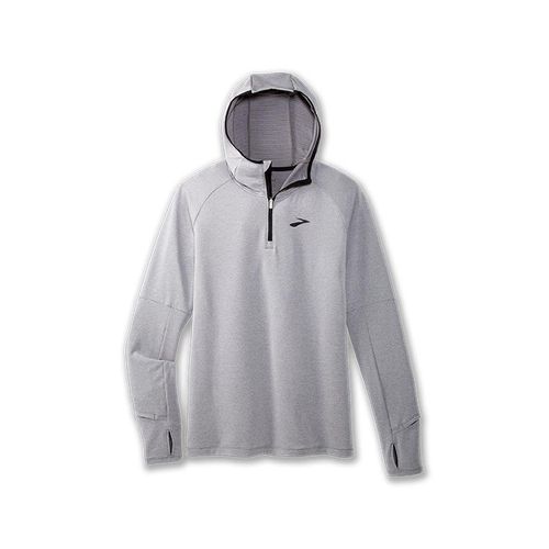 Brooks Herren Notch Thermal Hoodie 2.0 grau