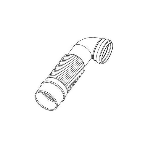 MEPA PP-WC-Flexbogen nextVIT DN 90/90, 415 mm, stauchbar auf 175 mm