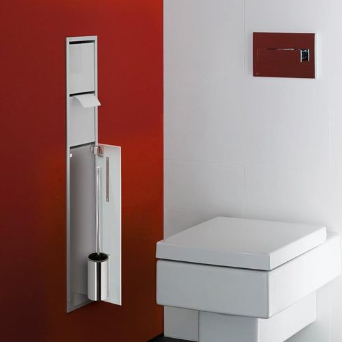 Emco Asis WC-Modul, mit Bürstengarnitur, mit Papier- und Reservepapierhalter, 978305052,