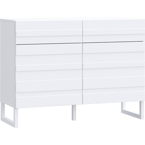 Sideboard FORTE Sideboards Gr. B/H/T: 109,9cm x 82,4cm x 41,6cm, 2 St., weiß