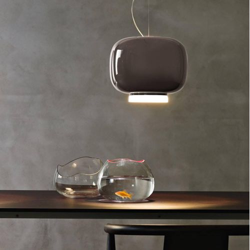 Foscarini Chouchin 3 LED-Hängeleuchte, grau