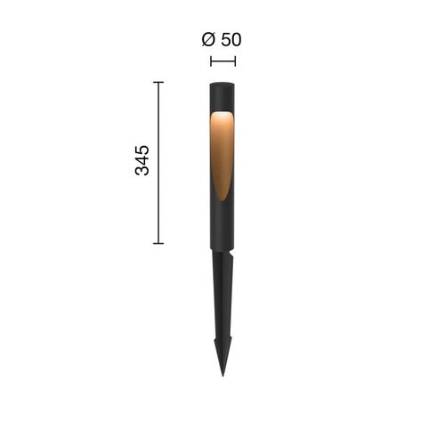 Louis Poulsen Flindt 35 Spieß/Connector830 schwarz