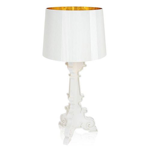 Kartell Bourgie LED-Tischleuchte E14, weiß/gold