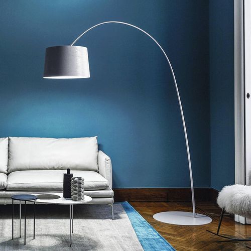 Foscarini Twiggy Bogenleuchte mit Dimmer, weiß