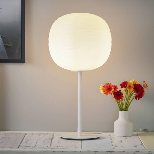 Foscarini Gem tavolo alta Tischleuchte, weiß