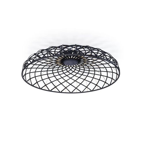 FLOS LED-Deckenlampe Skynest anthrazit Ø 90,4 cm Kunststoff