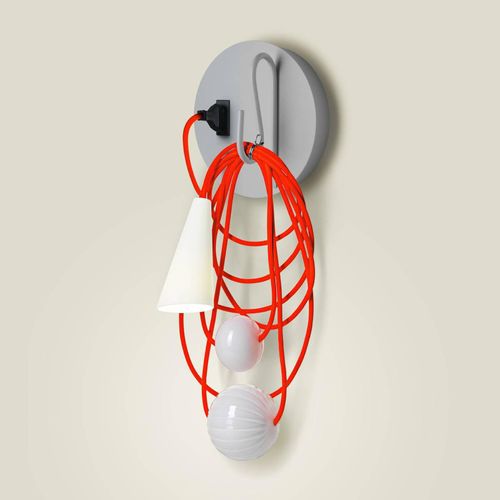 Foscarini Filo LED-Wandleuchte, Eastern Coral