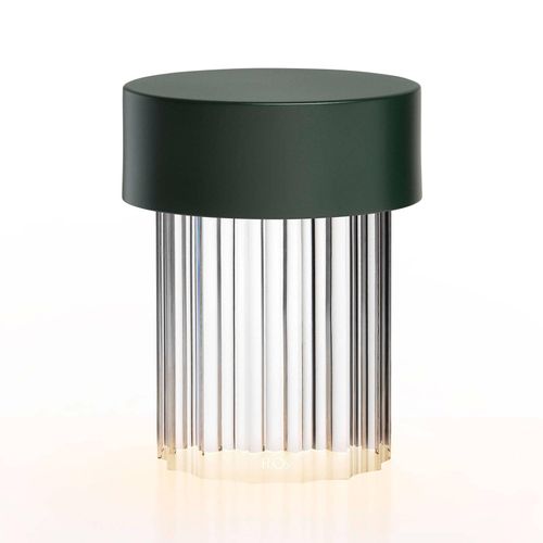 FLOS Last Order LED-Tischlampe gewellt IP55 grün