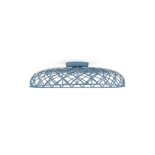 FLOS LED-Deckenleuchte Skynest, blau, Ø 90,4 cm, Kunststoff