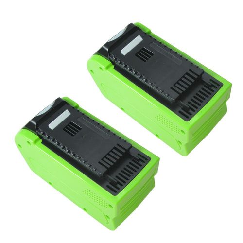 2x Trade-Shop Li-Ion Akku 40V / 5000mAh für Cramer 40PS 40HD61 40PHA, PowerWorks 40V-System PD40CS40 P40GC, Allett Liberty 35 43 Spindelmäher