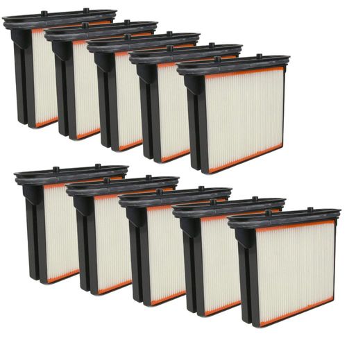 10x Trade-Shop Polyester-Faltenfilter Filter Filter-Kassette Filter-Kartusche für AEG RSE 1400 Baier BSS 406 BSS 407 M BSS 408 H BSS 507 M
