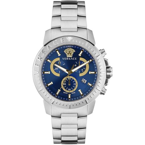 Versace Herren Uhr Armbanduhr Chronograph New Chrono VE2E00721 Edelstahl