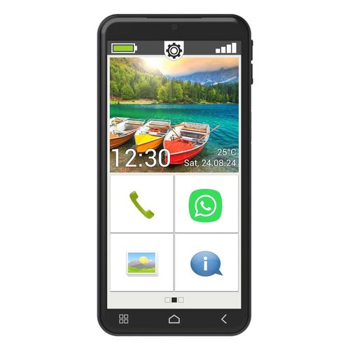 Emporia SMART.6lite, Notruffunktion, Fingerabdrucksensor, Hörgeräte kompatibel