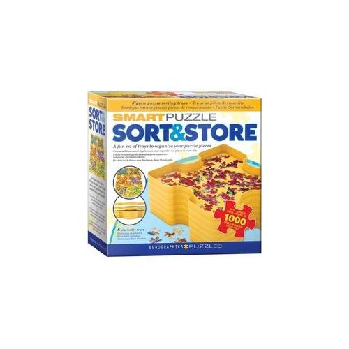 Eurographics 8955-0105 - Smart Puzzle Sort & Store Puzzle Sortierschalen, 6er Set stapelbar