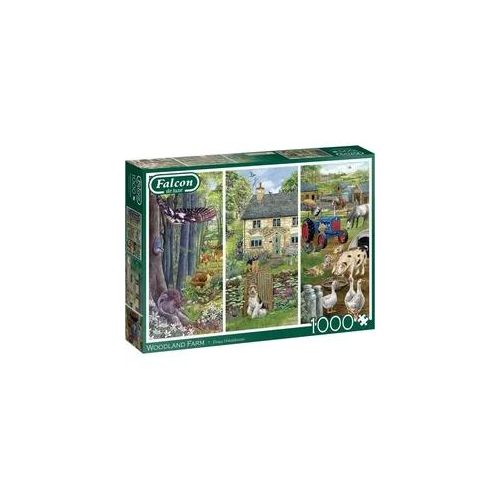 Jumbo 1110500242 - Falcon, Fiona Osbaldstone, Woodland Farm, Puzzle, 1000 Teile