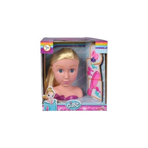 Simba 105560145 - Steffi Love Frisierkopf Girl mit Zubehör, Höhe: 19cm