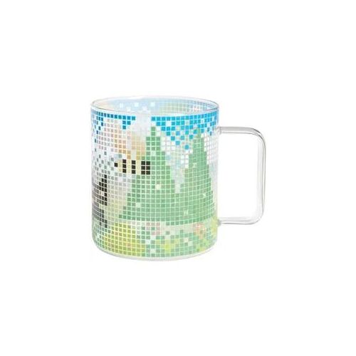 Glas Tasse Landschaft, Ø 8,5cm, H 9,5cm