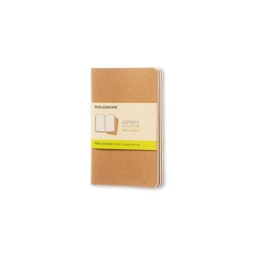 Moleskine Cahier, 3er Set, Pocket/A6, Blanko