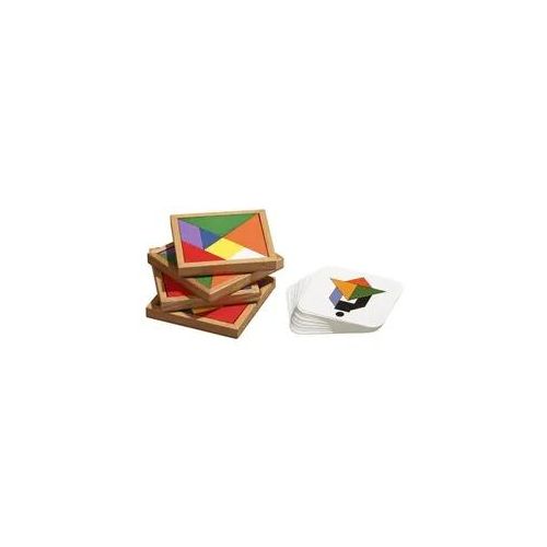 Philos 3521 - Speed Tangram für 2-4 Personen, 4 Sets mit 7 Puzzleteile