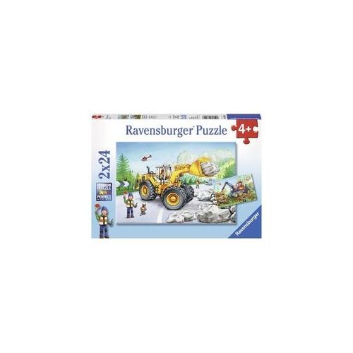 Puzzle Ravensburger Bagger und Waldtraktor 2 X 24 Teile