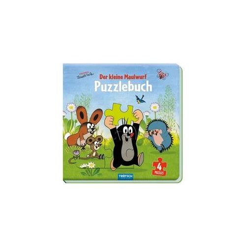 Trötsch Der kleine Maulwurf Puzzlebuch mit 4 Puzzle Maulwurf