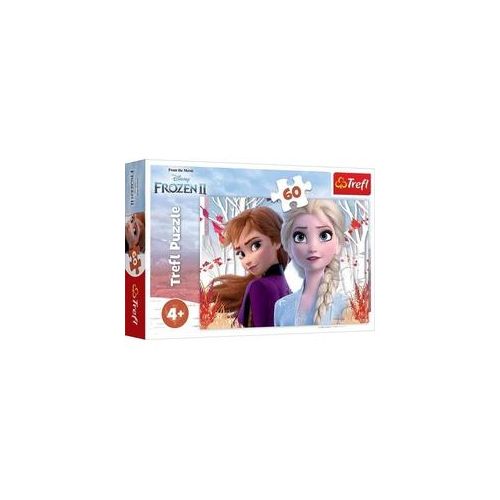 Trefl 17333 - Disney, Frozen 2, Zauberhafte Welt von Elsa und Anna, Puzzle, 60 Teile