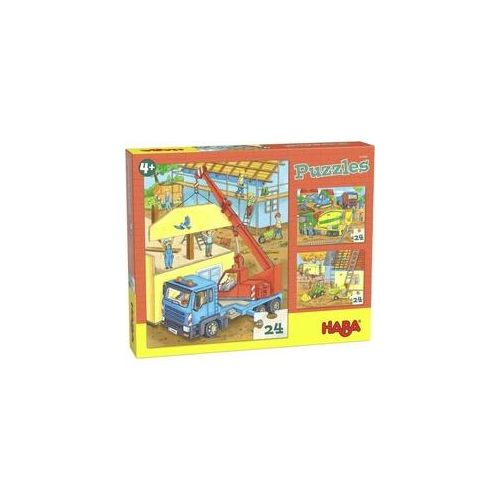 HABA - Puzzle Auf der Baustelle, 20 Teile