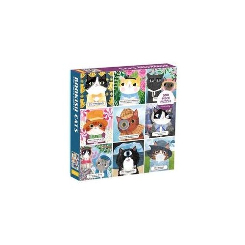 Mudpuppy: Bookish Cats 500 Piece Family Puzzle