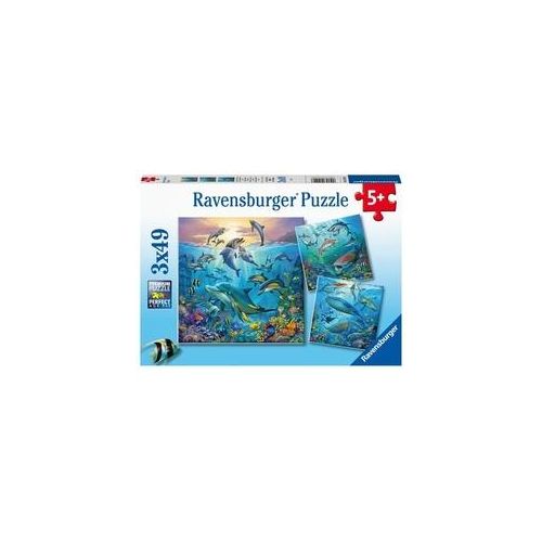 Puzzle Ravensburger Tierwelt des Ozeans 3 X 49 Teile