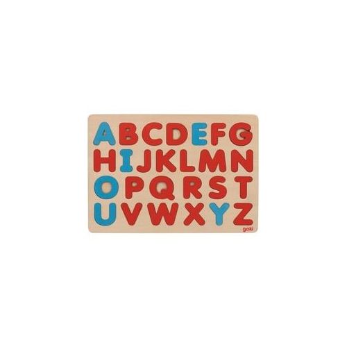 Goki 57453 - Alphabet-Puzzle nach Art Montessori, französisch, 26 Teile