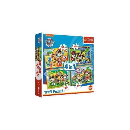 PAW Patrol, 4 in 1 Puzzle (Kinderpuzzle)