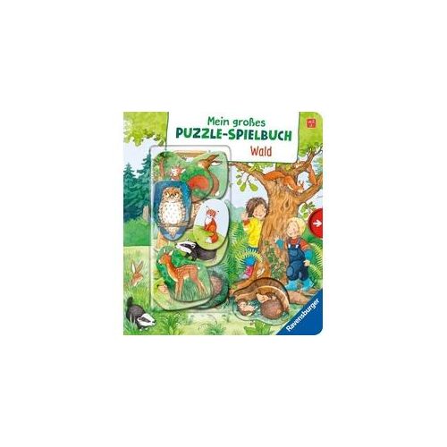 Mein großes Puzzle-Spielbuch: Wald