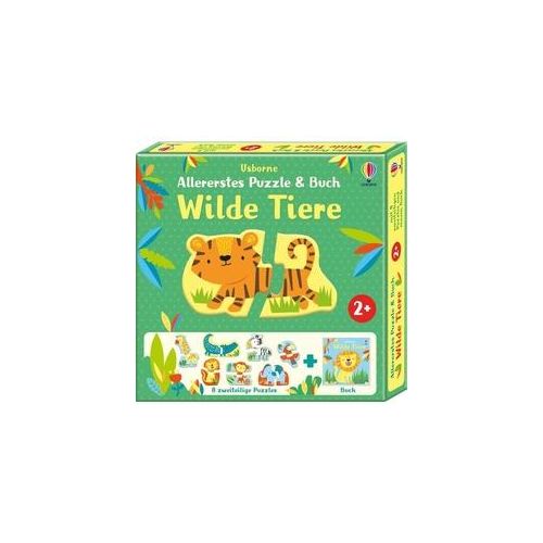 Allererstes Puzzle & Buch: Wilde Tiere