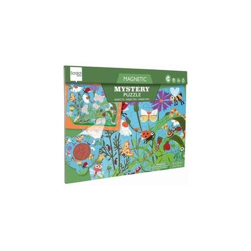 Scratch - Magnetisches Entdeckerpuzzle Gartentiere, 30 Teile